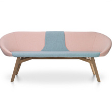 Home Design Furniture Sofá clássico com perna de madeira maciça